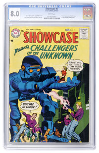 Showcase #7 Challengers of the Unknown (DC, 1957) CGC VF 8.0 White pages