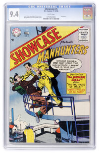 Showcase #5 Manhunters (DC, 1956) CGC NM 9.4 White pages