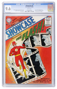 Showcase #4 The Flash (DC, 1956) CGC NM+ 9.6 White pages