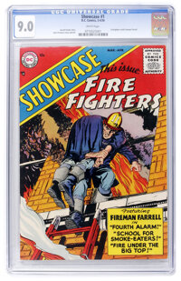 Showcase #1 Fire Fighters (DC, 1956) CGC VF/NM 9.0 White pages