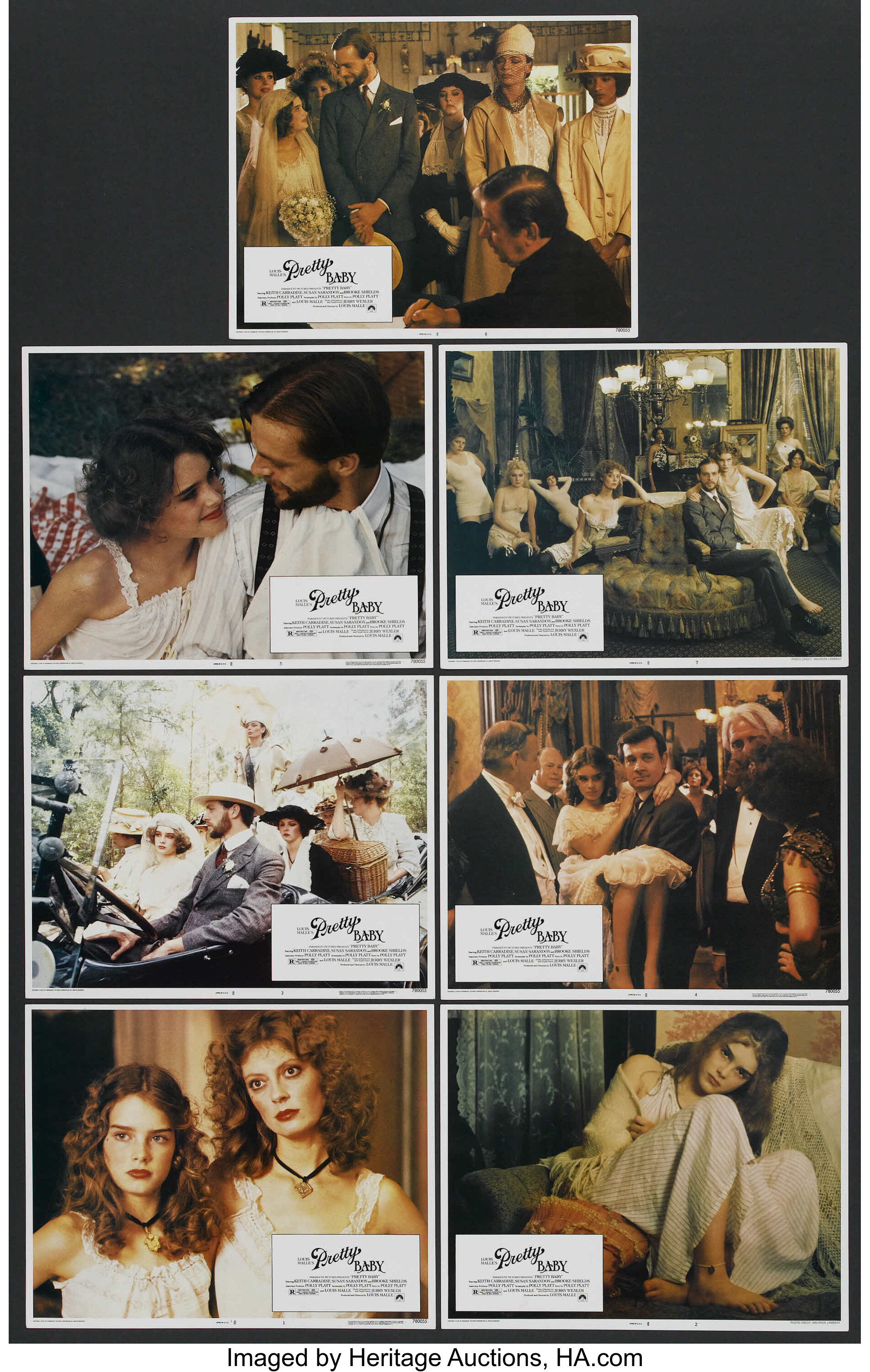 Pretty Baby Paramount 1978 Lobby Cards 7 11 X 14 Drama Lot 25242 Heritage Auctions