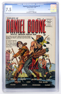 Legends Of Daniel Boone #5 1956- DC-Nick Cardy art-Scarce issue-small piece  missing border of 1st page-P/FR: (1956) Comic