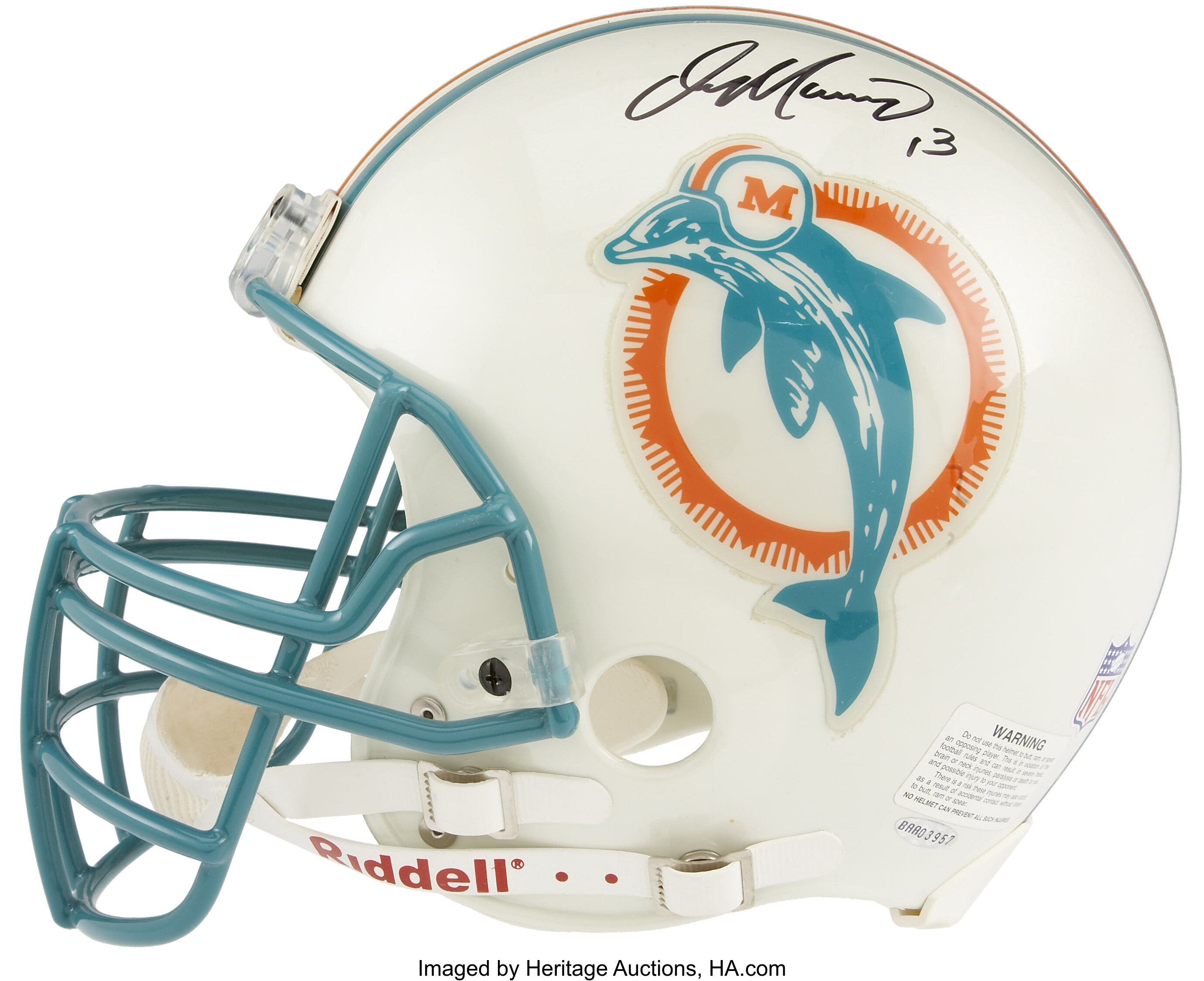 Dan Marino Miami Dolphins Autographed Riddell Pro-Line