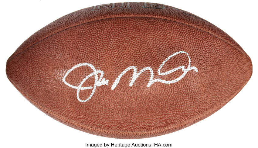 Joe Montana Signed Official NFL Game Ball with Display Case (Mounted  Memories COA)