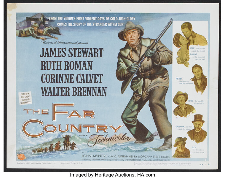 The Far Country Universal International 1955 . Lobby Card Set of