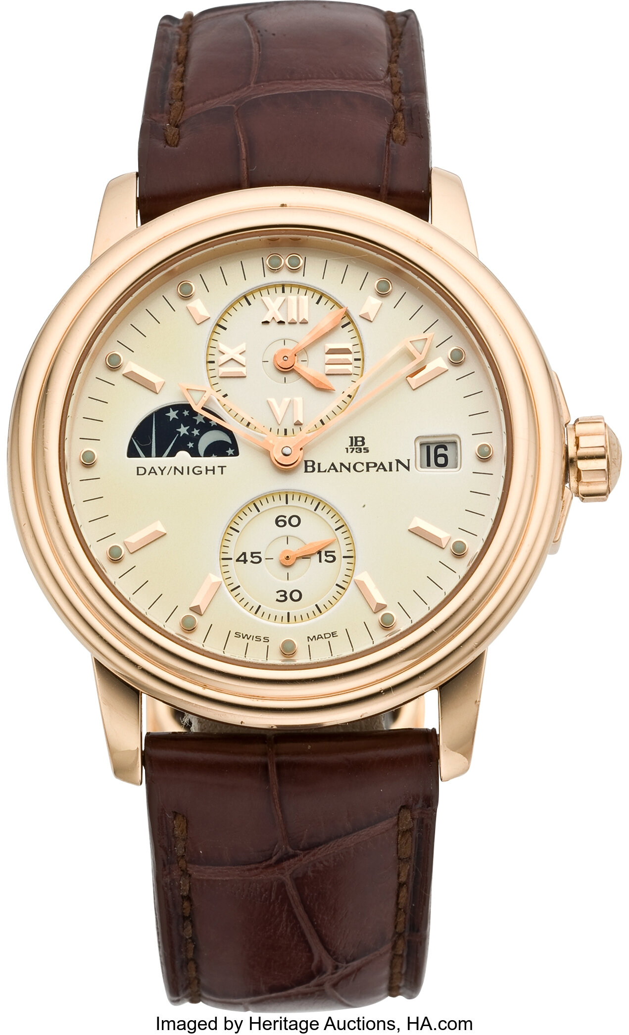 Blancpain Limited Edition Rose Gold Double Time Zone Watch with