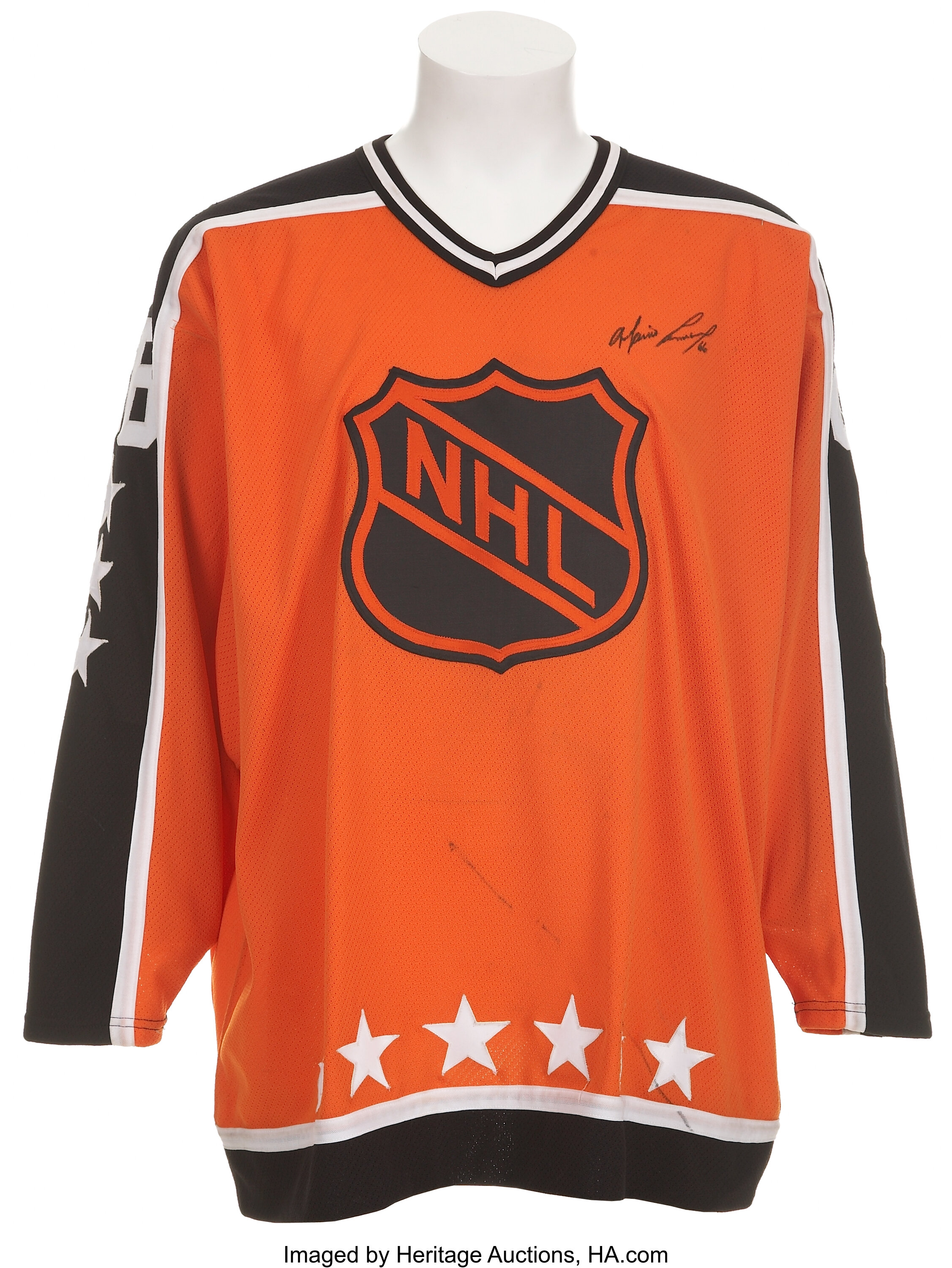 Mario Lemieux Signed 1986 Wales All-Star Jersey (ReichPM Hologram)