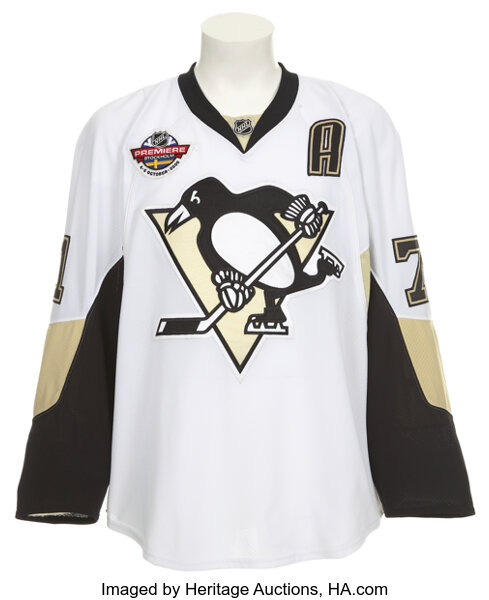2009 Evgani Malkin Pittsburgh Penguins Jersey Vintage NHL Hockey