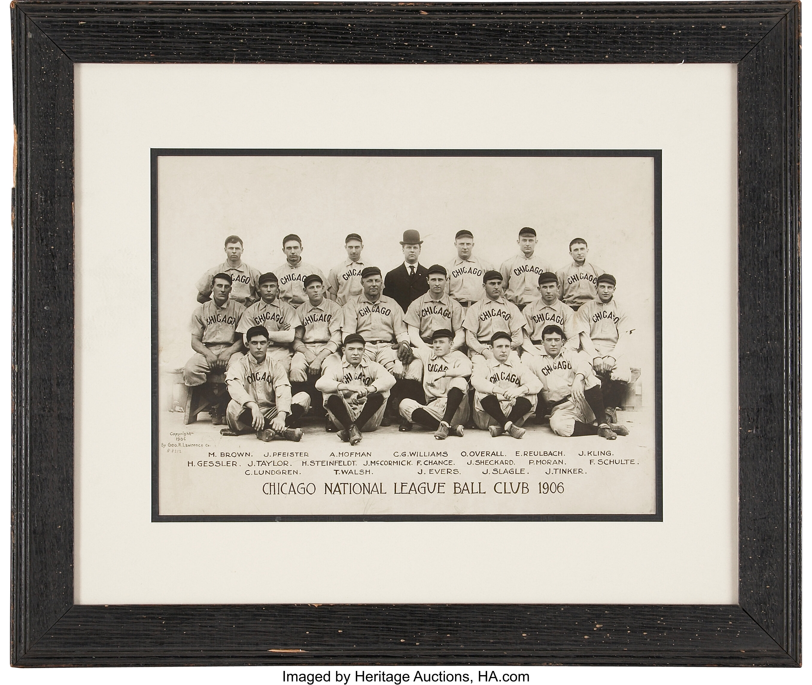 Cubs vs Sox World Series - Framed photo of a 1906 World Series Game