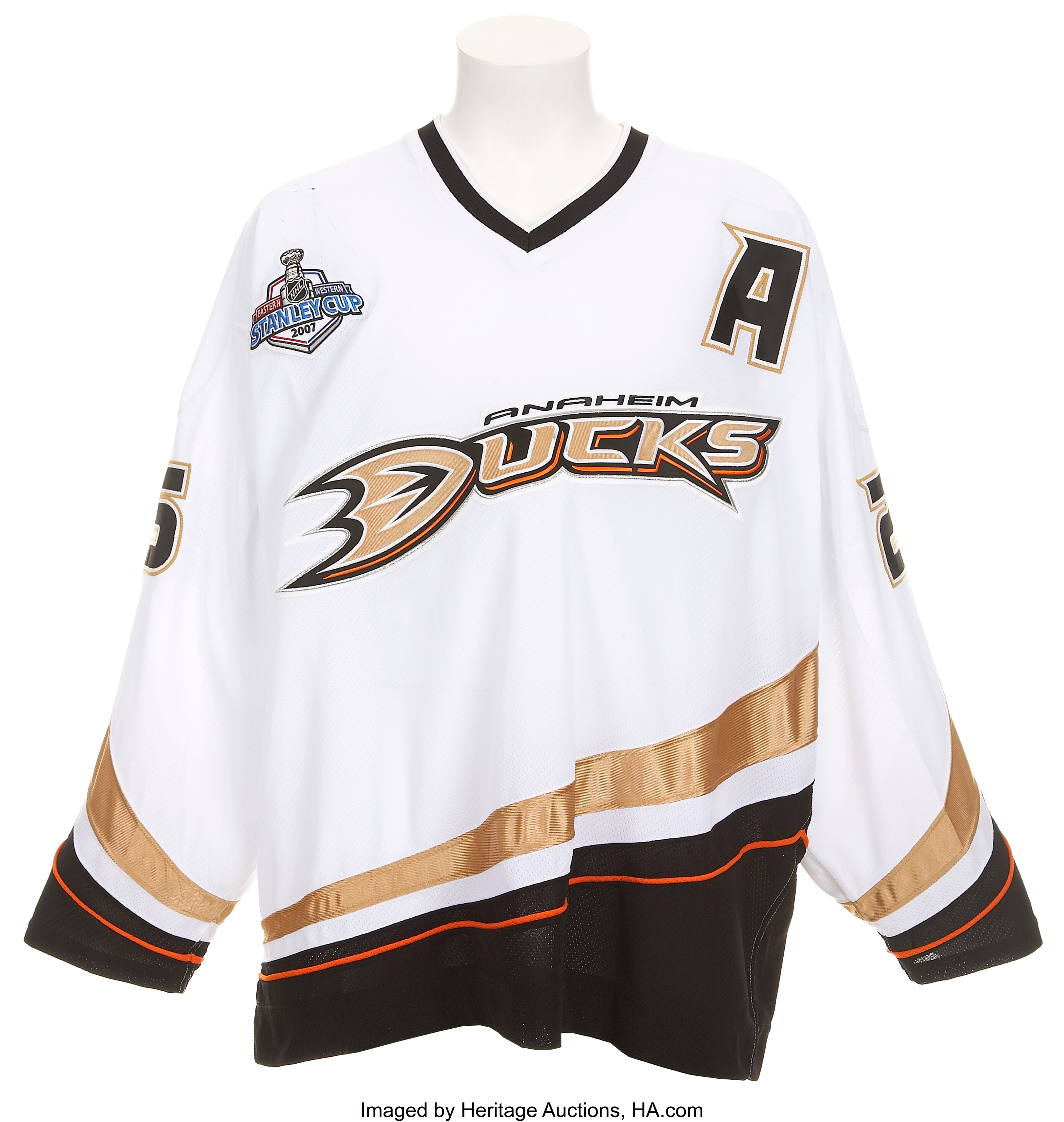 Chris Pronger Autographed Anaheim Ducks White 2015-16 Reebok Jersey