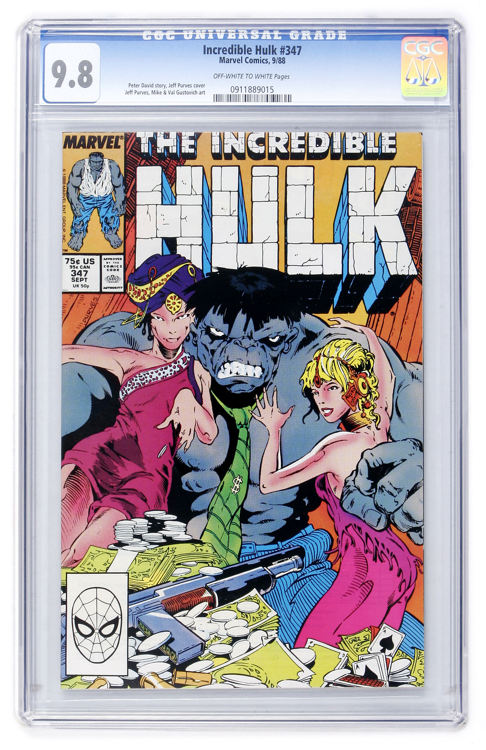 The Incredible Hulk 347 Marvel 19 Cgc Nm Mt 9 8 Off White To Lot Heritage Auctions