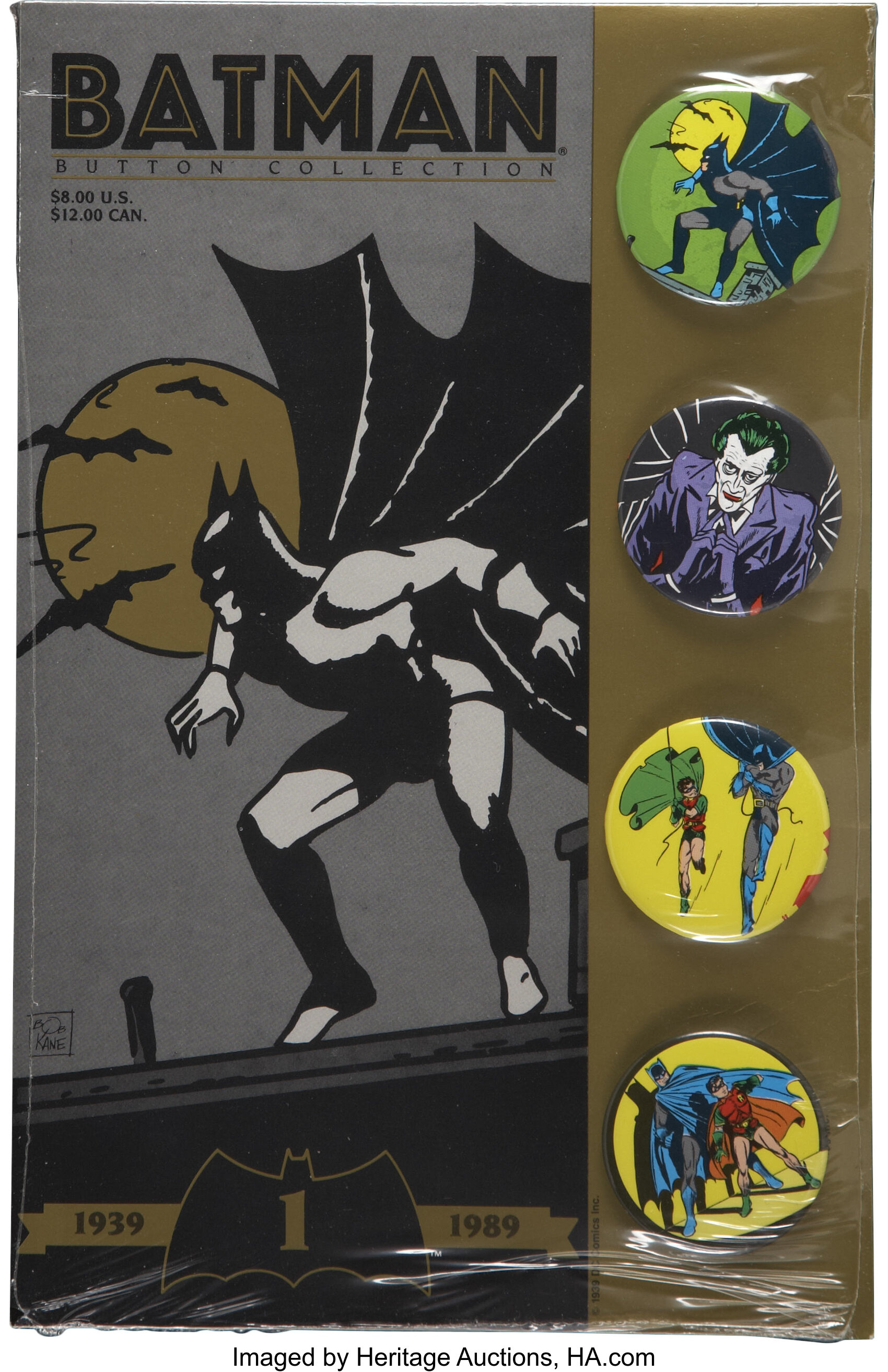 Batman Button Collection 1939-1989, Set #1, 2, and 3, 12 Pinback | Lot  #15799 | Heritage Auctions