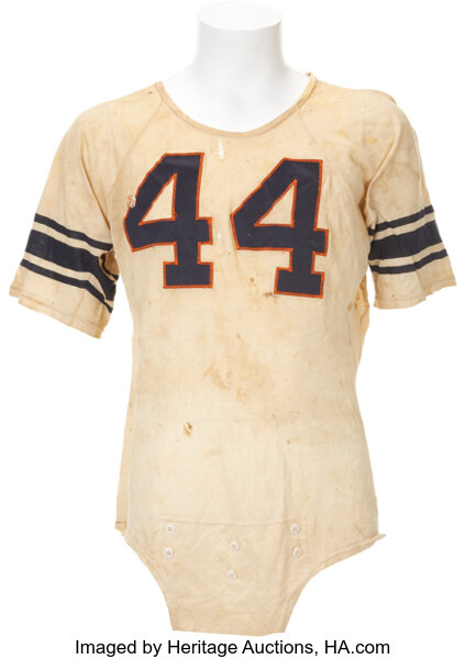 An Ernie Davis game jersey is up for auction