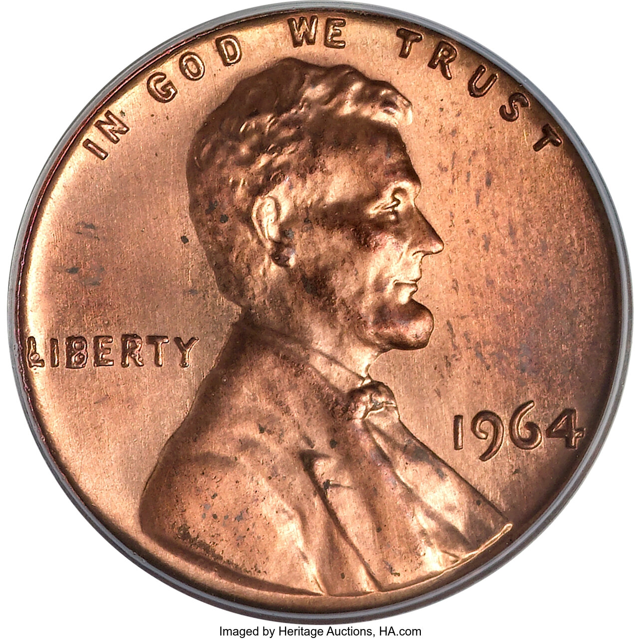 1964 SMS Lincoln Cent, MS66RD PCGS, Great Rarity - VDB Coins