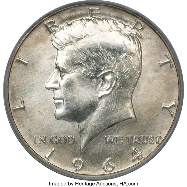 1964 50C SMS MS68 PCGS.... SMS Kennedy Half Dollars | Lot #2929