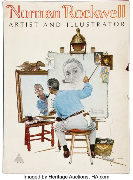 Artist Facing Blank Canvas By Norman Rockwell Art Reproduction from Wanford