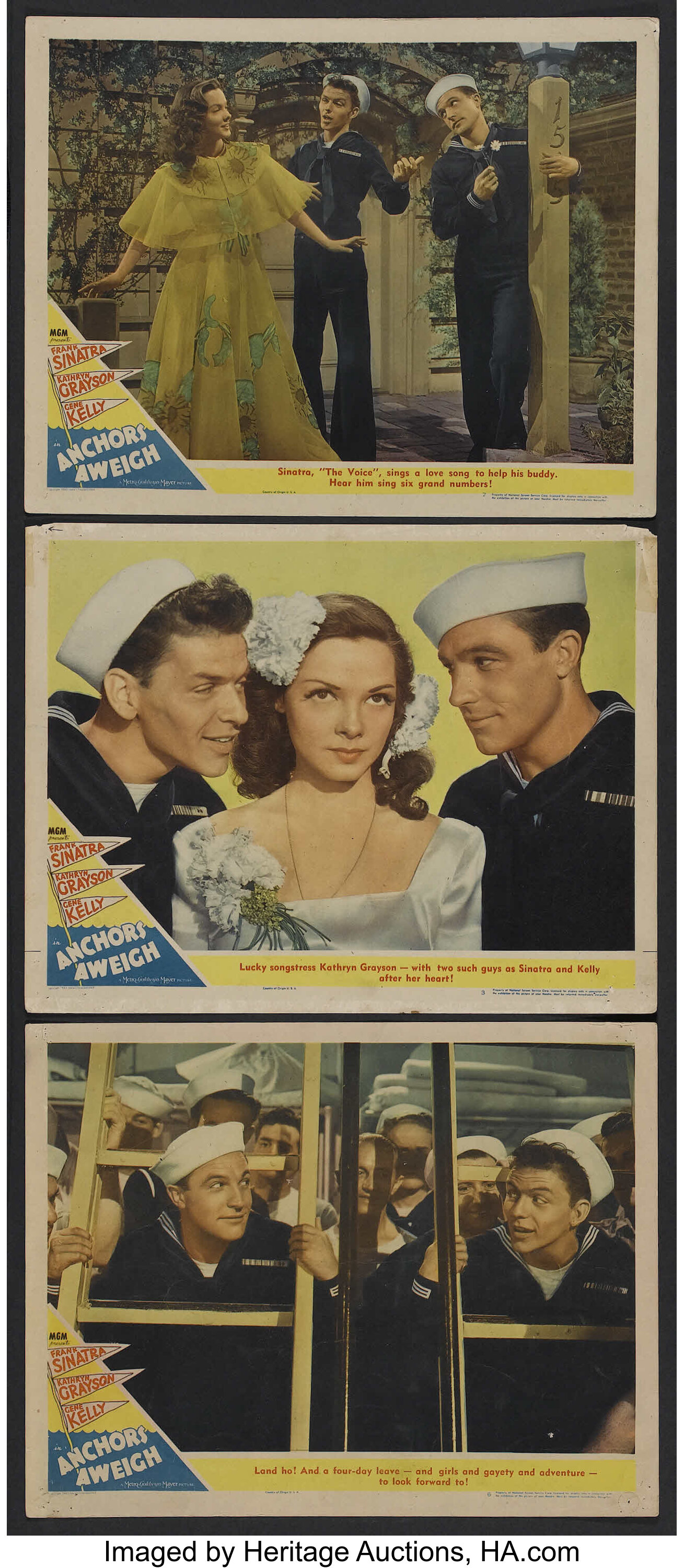  Anchors Aweigh : Gene Kelly, Frank Sinatra, Kathryn