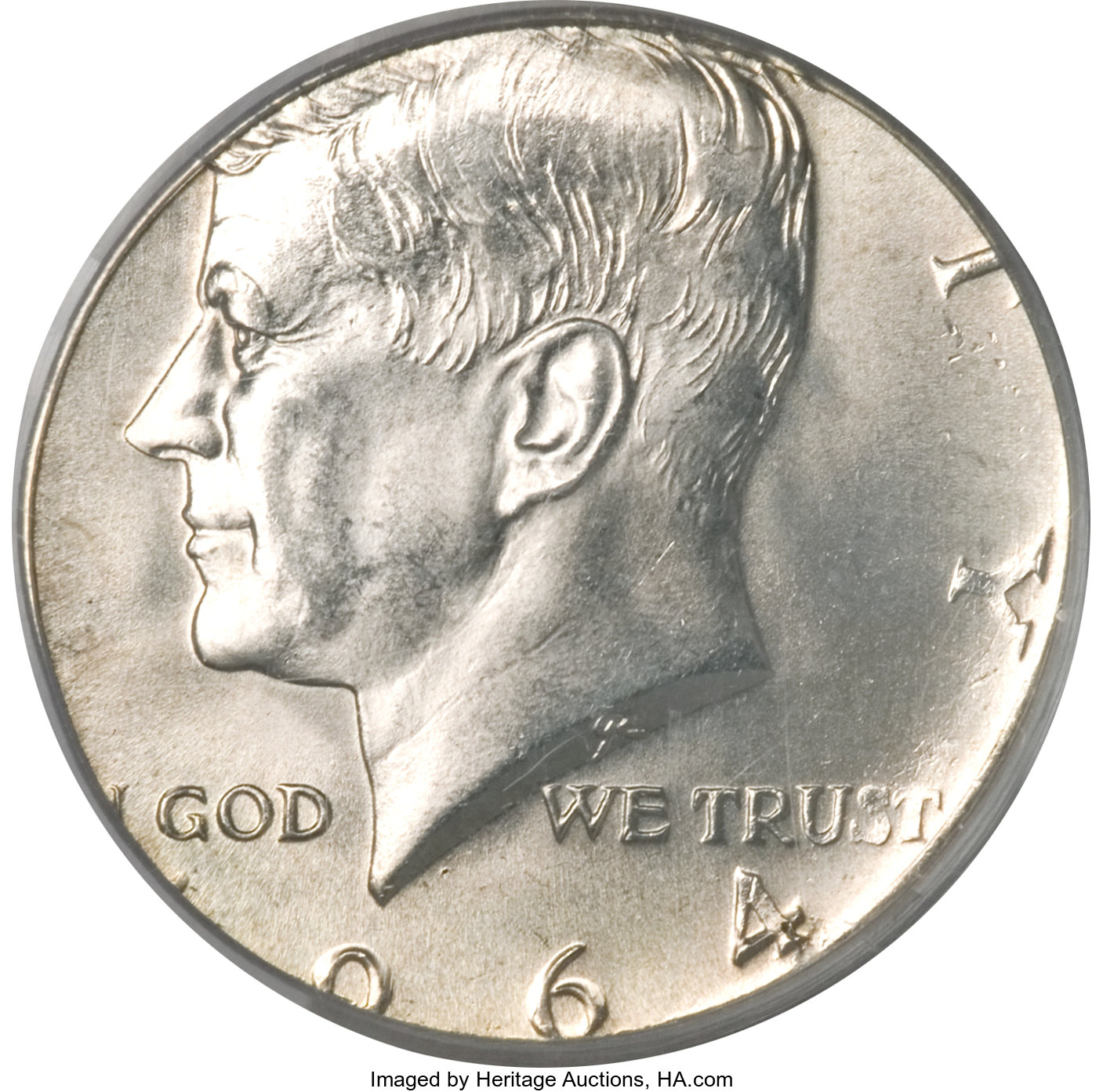 1964 50c Kennedy Half Struck On A Silver Quarter Planchet Ms65 Lot 1394 Heritage Auctions