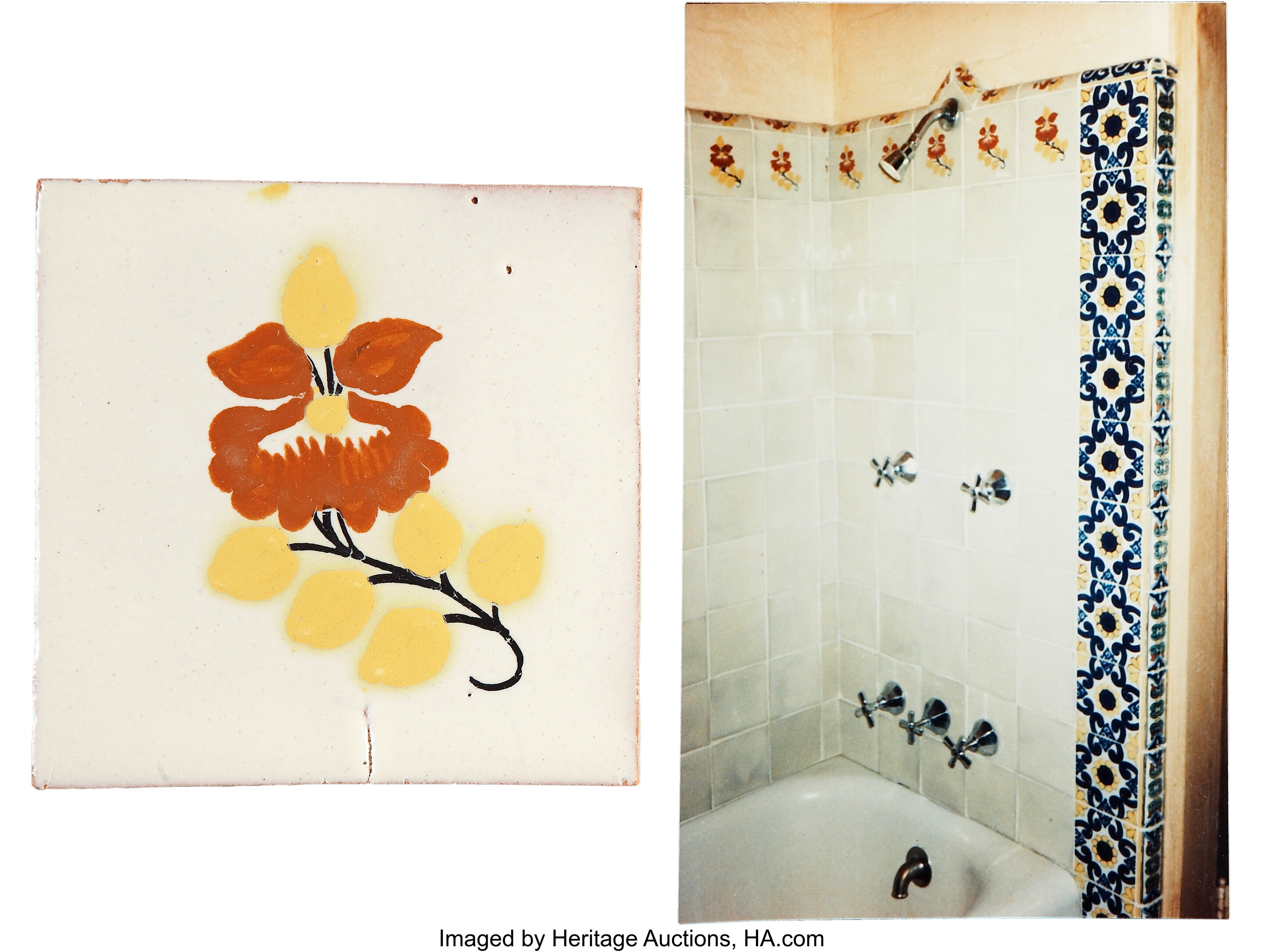 Marilyn Monroes Bathroom Tile Movie Tv Memorabilia Memorabilia Lot 49179 Heritage Auctions