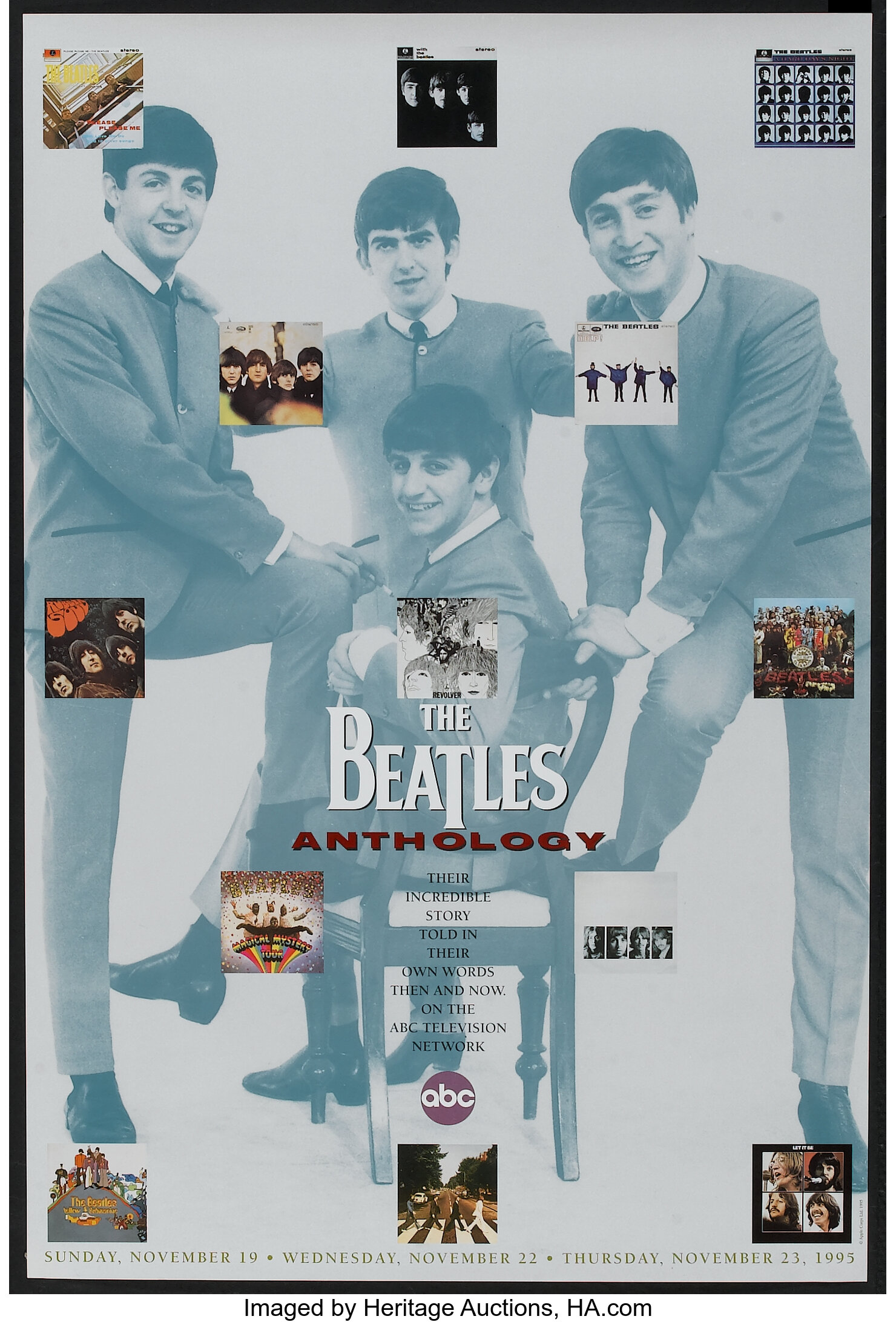 The Beatles Anthology Abc 1995 Television Poster 27 X 41 Lot Heritage Auctions