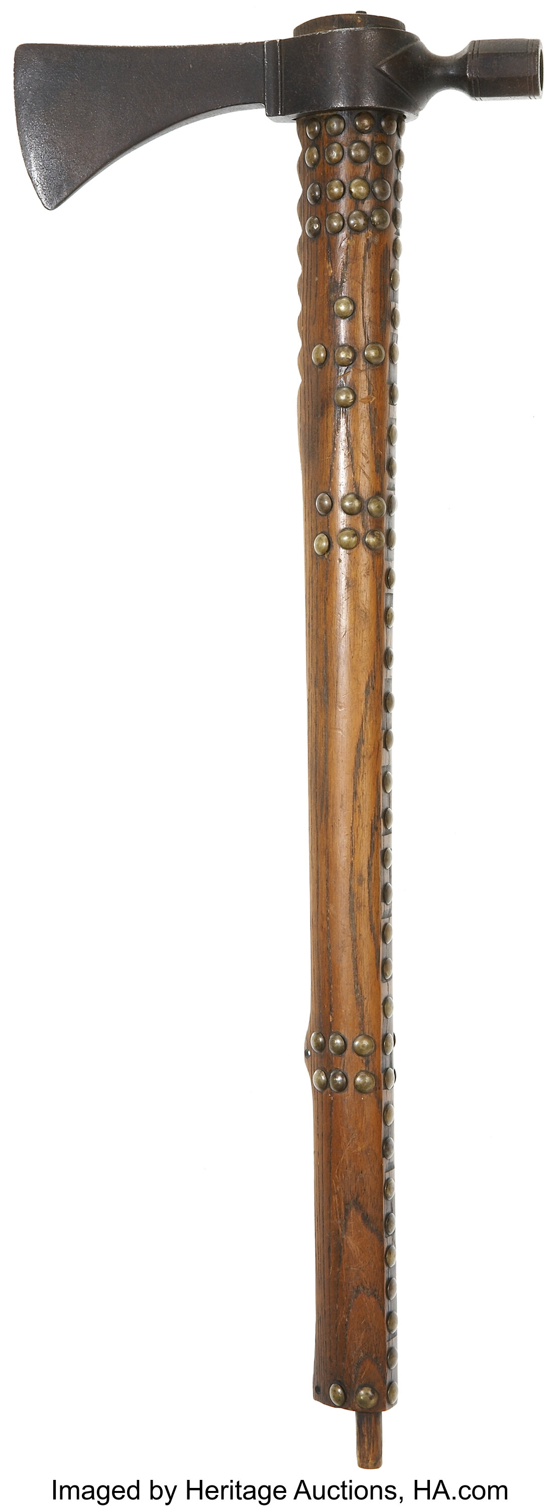 An Exceptional Plains Indian Pipe Tomahawk Circa 1870 Military