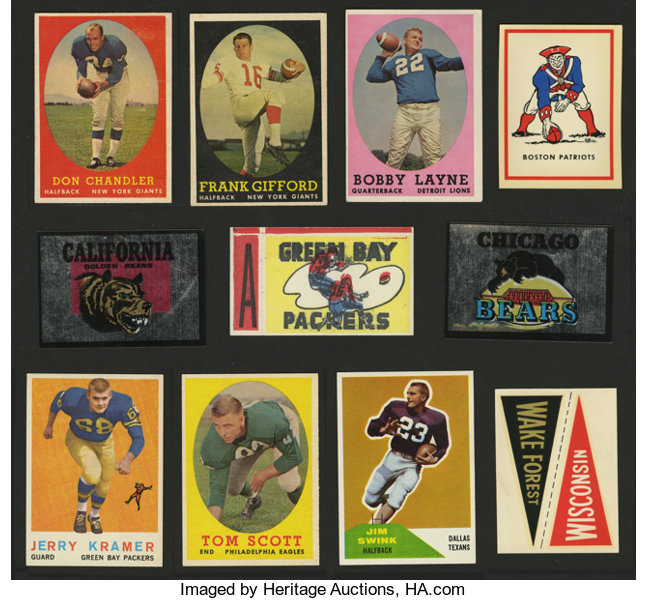 1959 Topps Chicago Bears (Pennant Card)