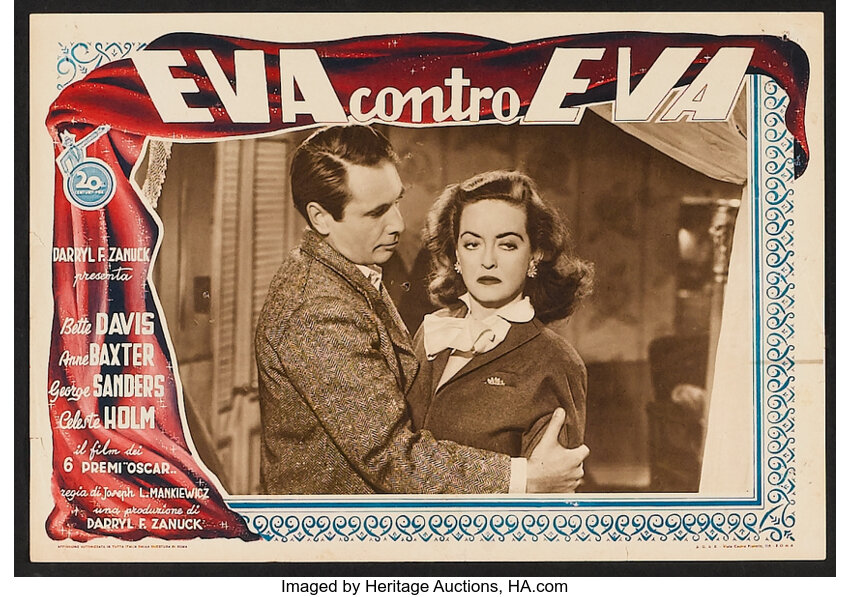 All About Eve th Century Fox 1950 Italian Photobusta 13 25 Lot Heritage Auctions