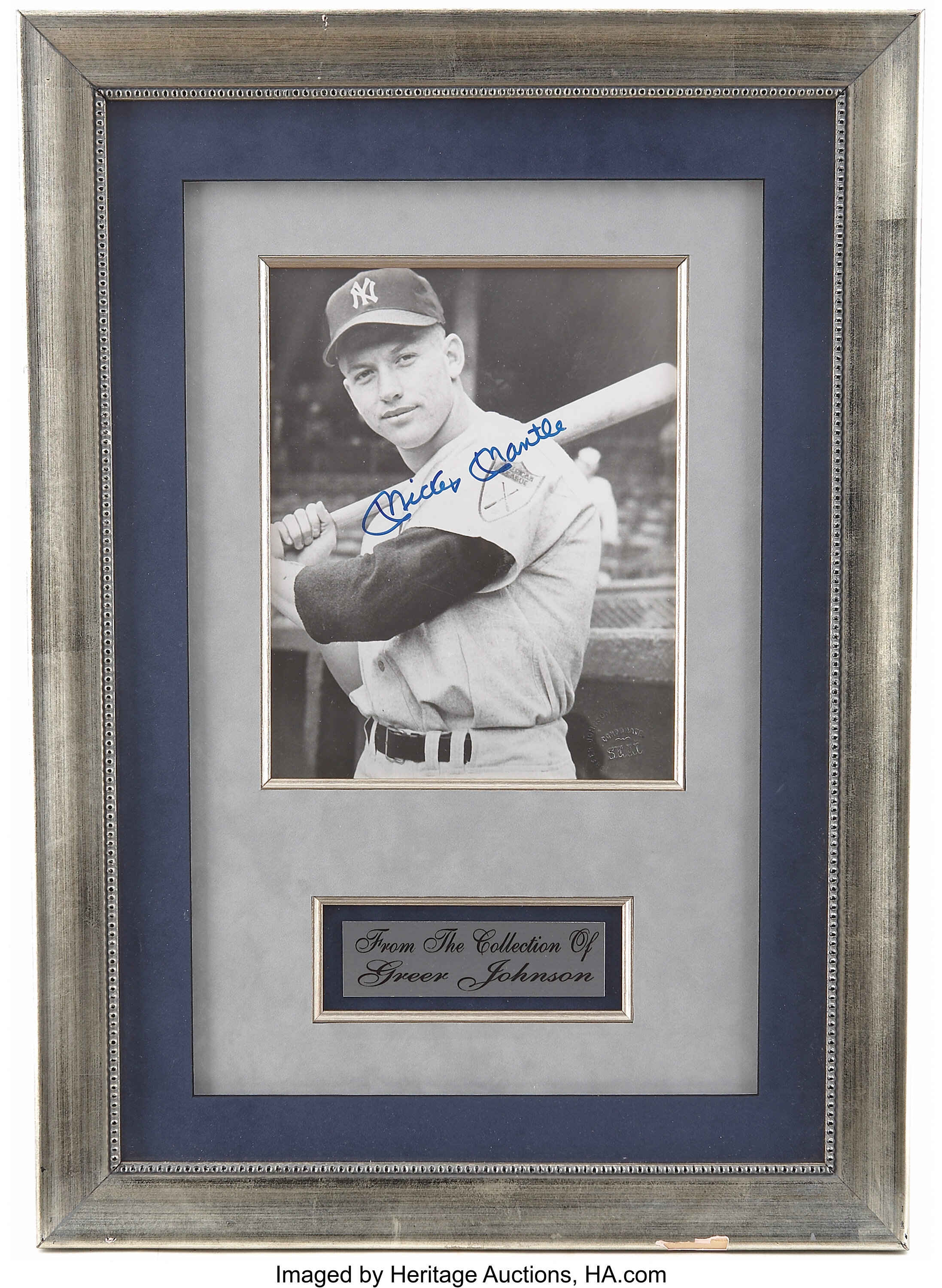 Mickey Mantle Autographed Yankees Jersey (Greer Johnson Collection) PSA  MINT 9 - Memorabilia Expert