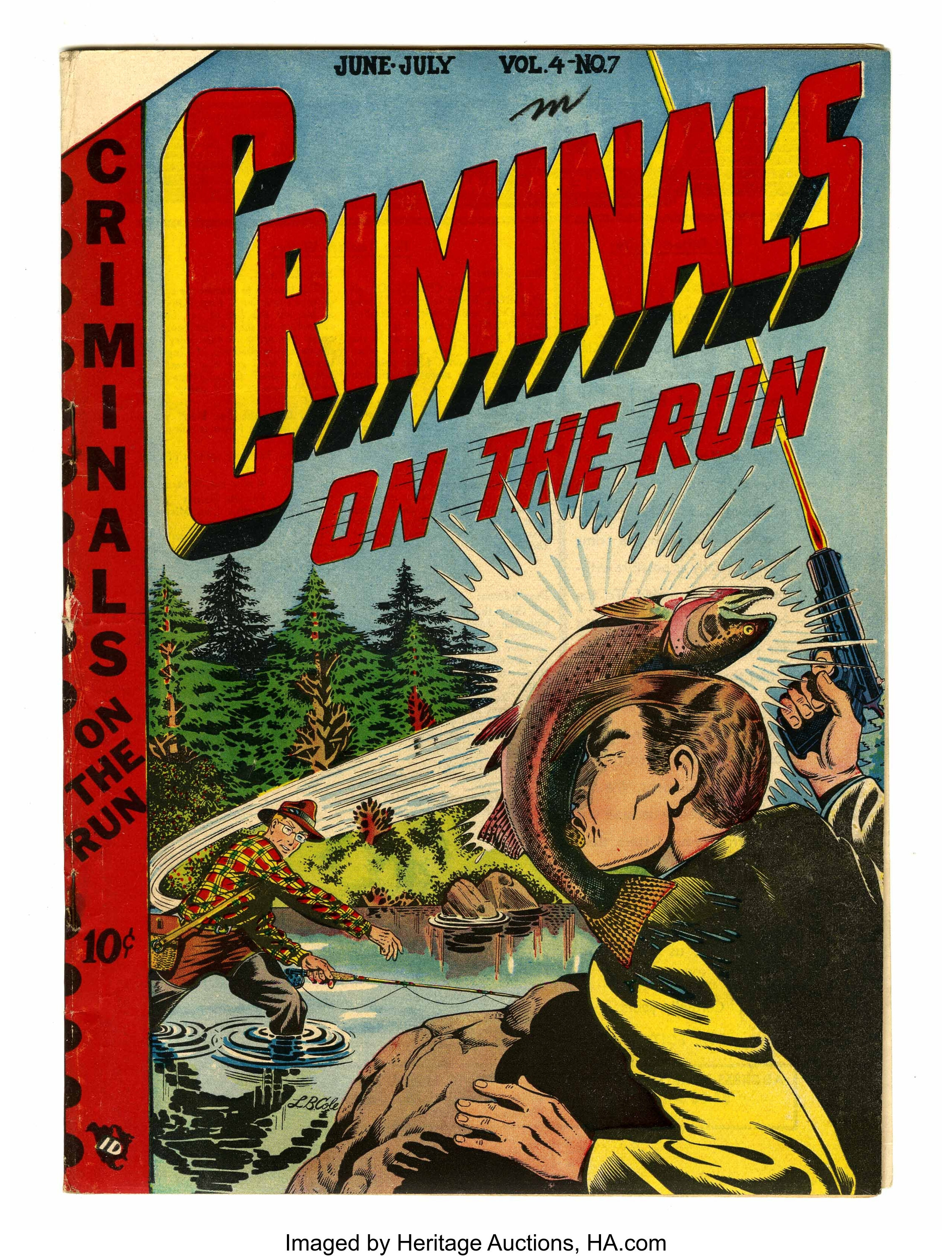 Criminals on the Run V4#7 Double Cover (Novelty Press, 1949) | Lot #14222 |  Heritage Auctions