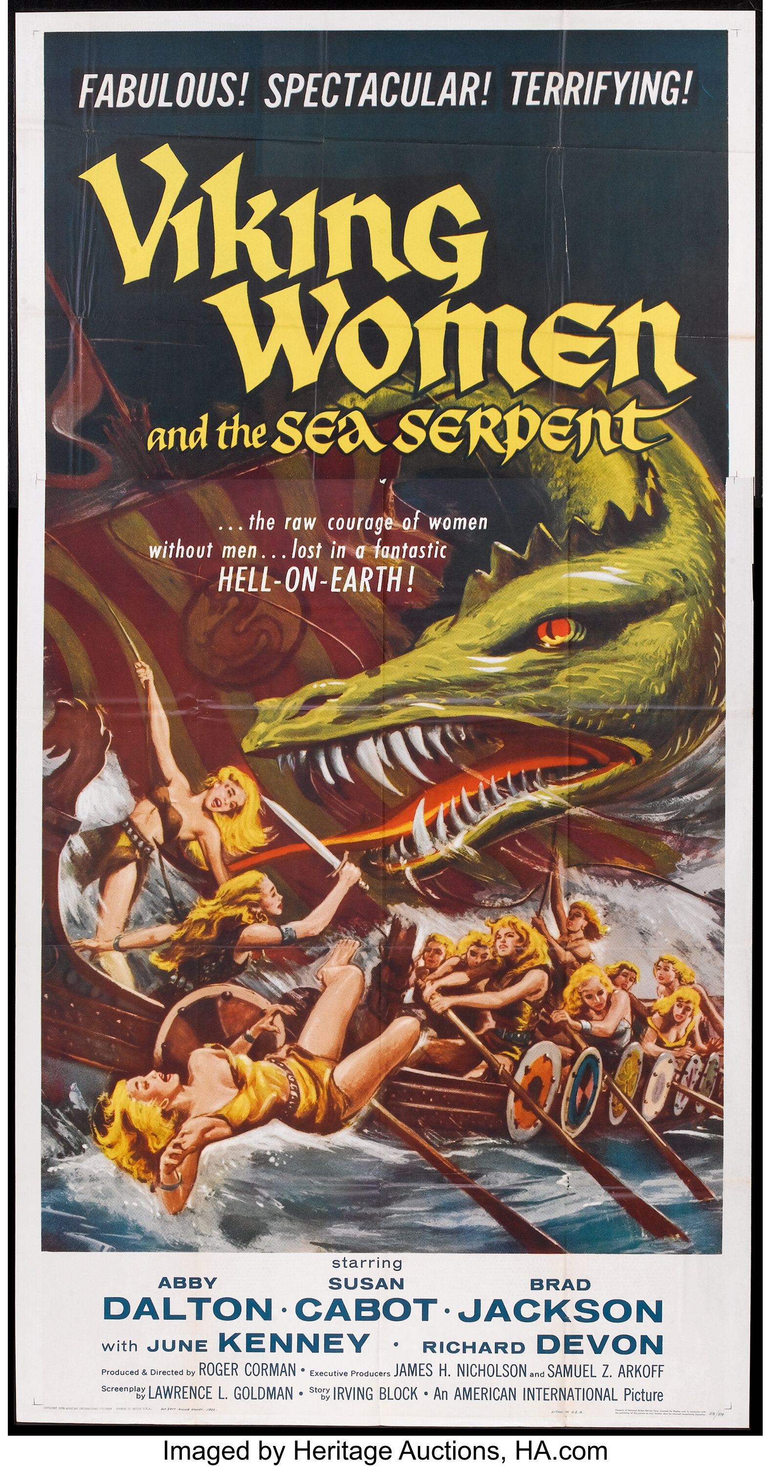 Viking Women and the Sea Serpent (American International, 1957). | Lot ...