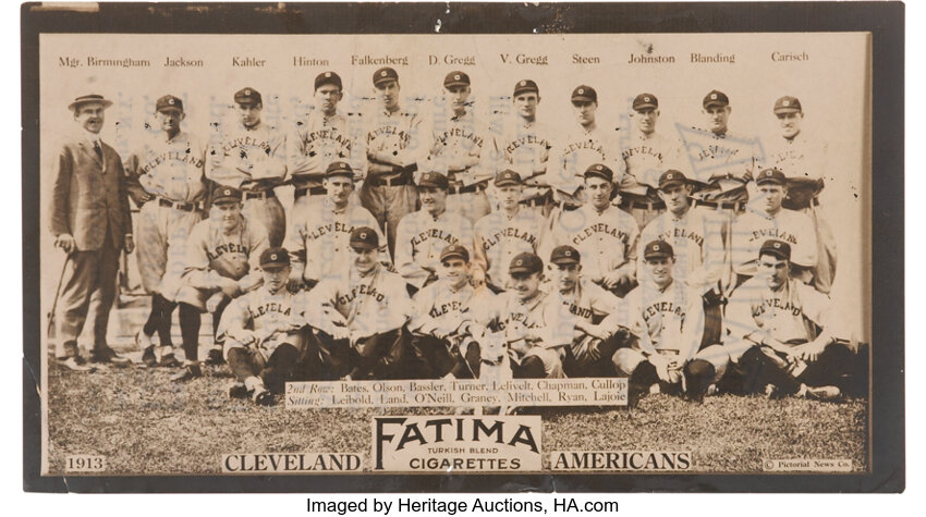 1913 T200 Fatima Team Cleveland Americans With 