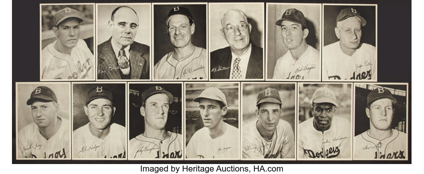 Brooklyn Dodgers Team Baseball Cards