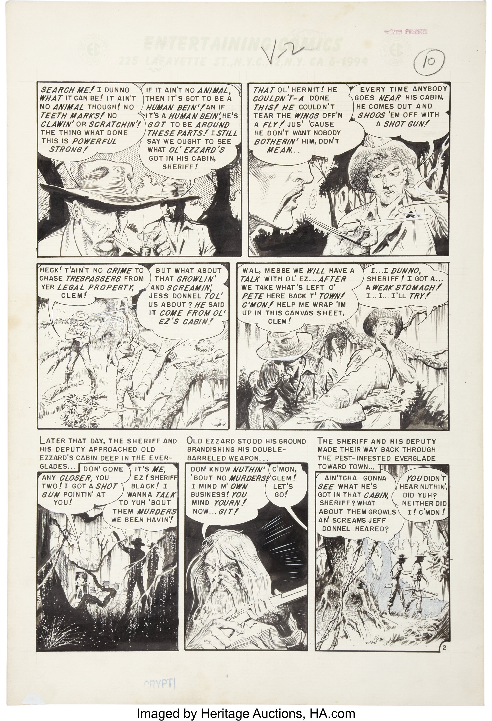 Al Williamson Tales From The Crypt 31 The Thing In The Glades Lot 913 Heritage Auctions