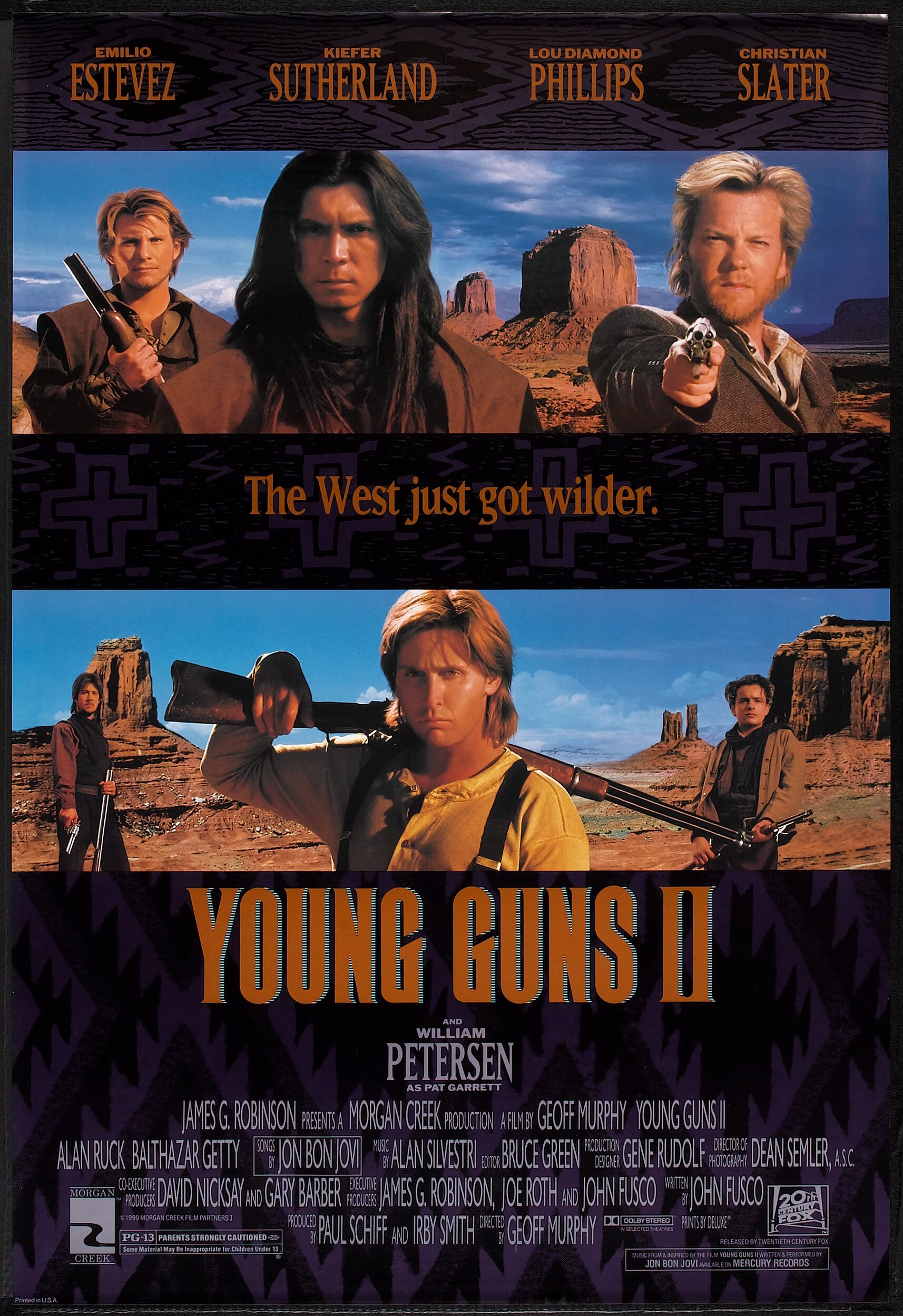 Young Guns Ii th Century Fox 1990 One Sheet 27 X 40 Ss Lot Heritage Auctions