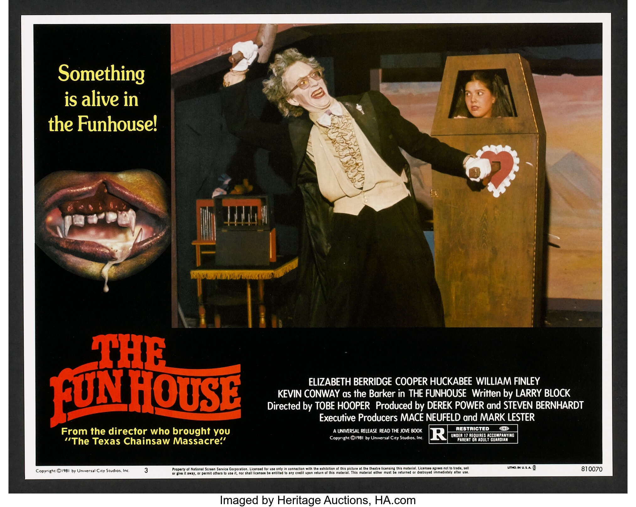 The Funhouse Universal 1981 Lobby Card Set Of 8 11 X 14 Lot Heritage Auctions