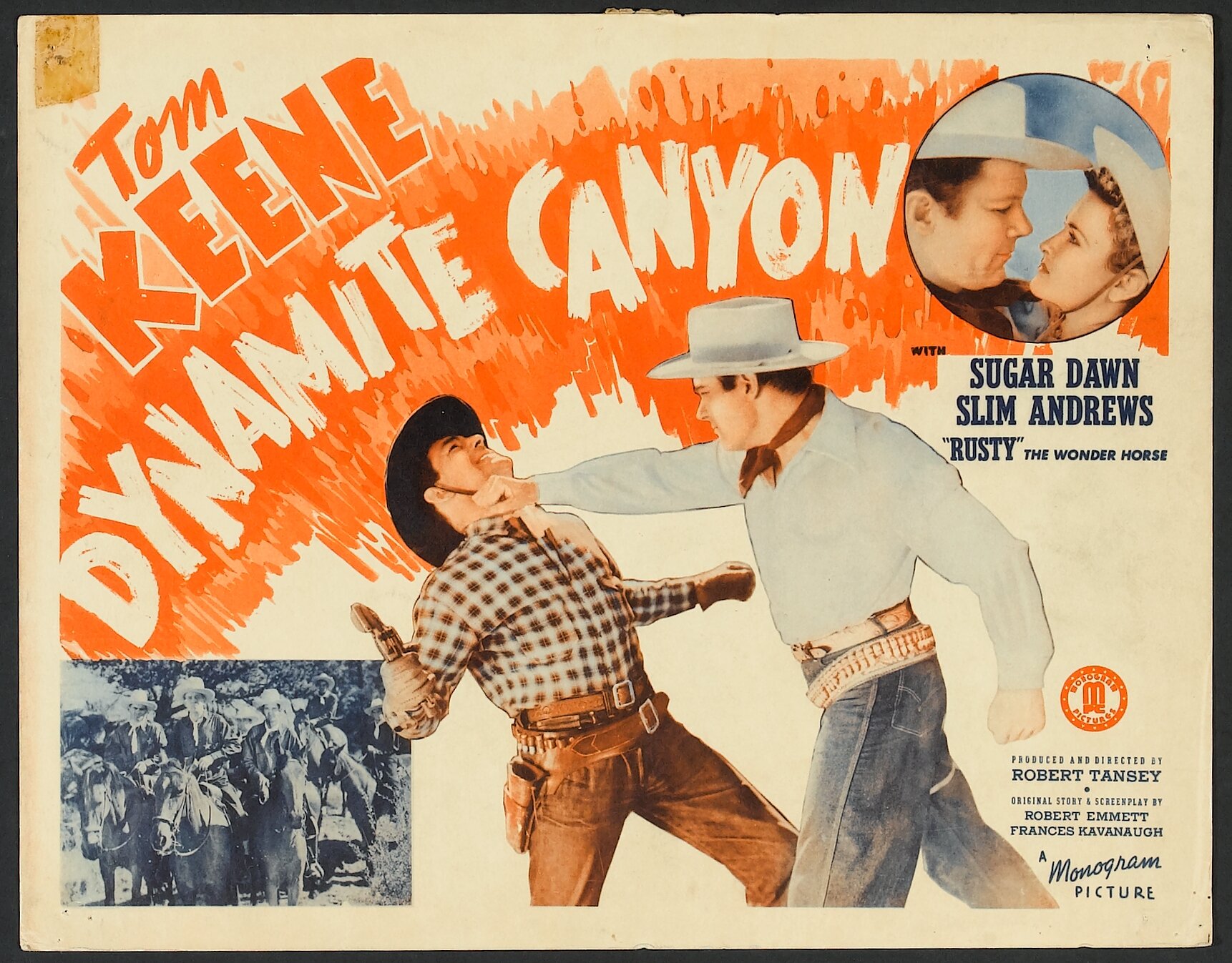 Dynamite Canyon (Monogram, 1941). Lobby Card Set of 8 (11