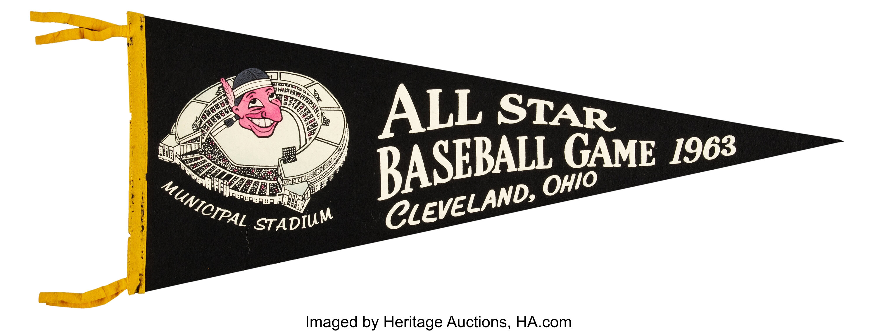 Sold at Auction: Two Vintage Cincinnati Reds Pennants