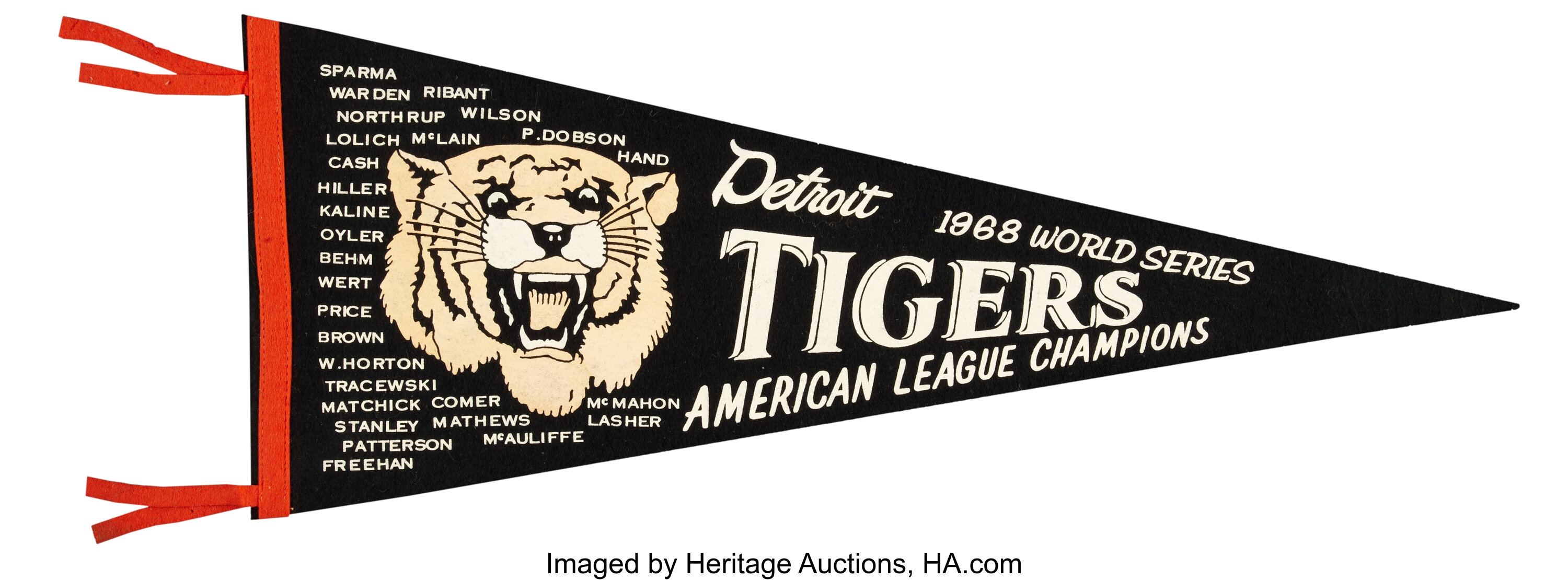 1968 Detroit Tigers World Series Pennant