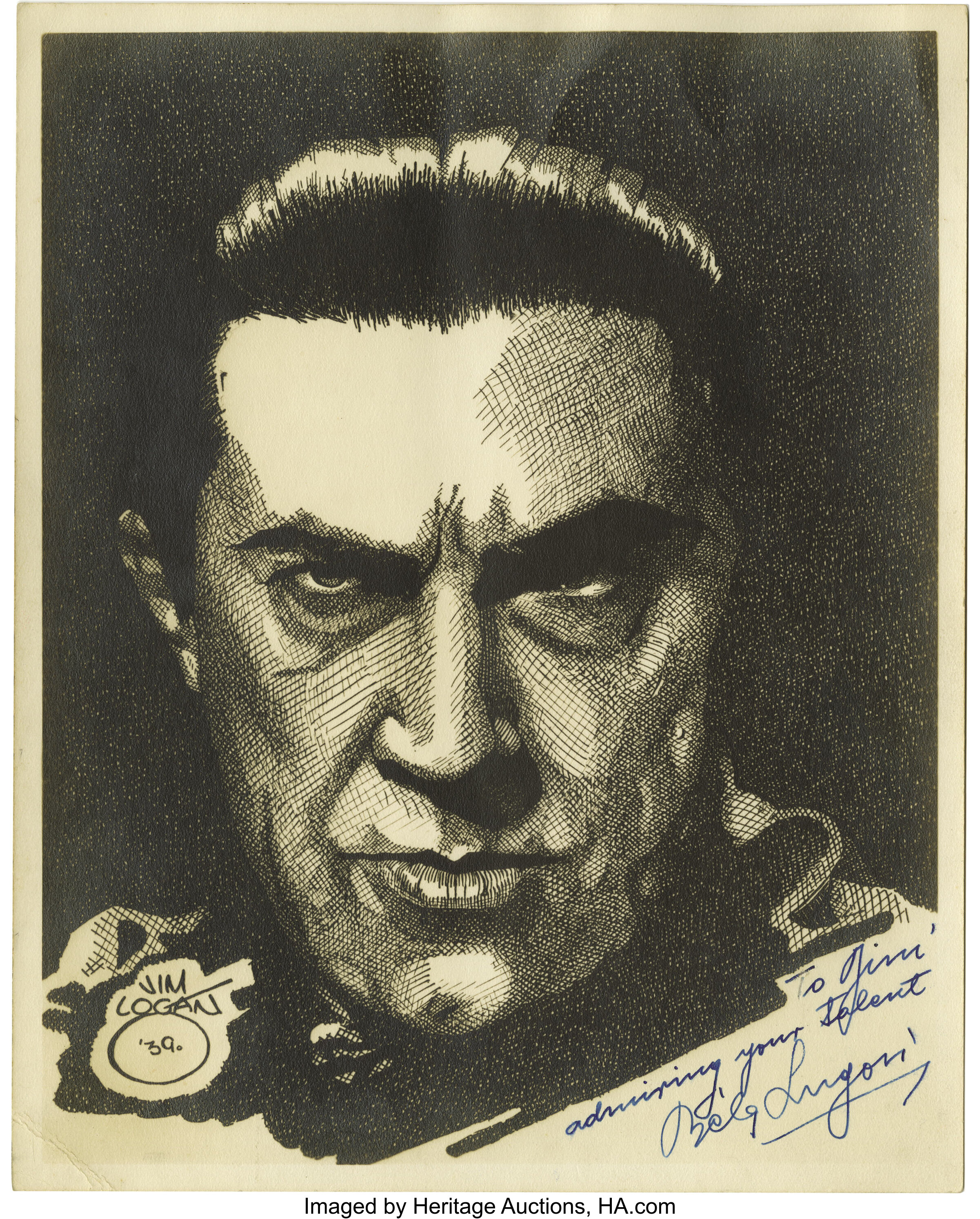 Bela Lugosi Signed 