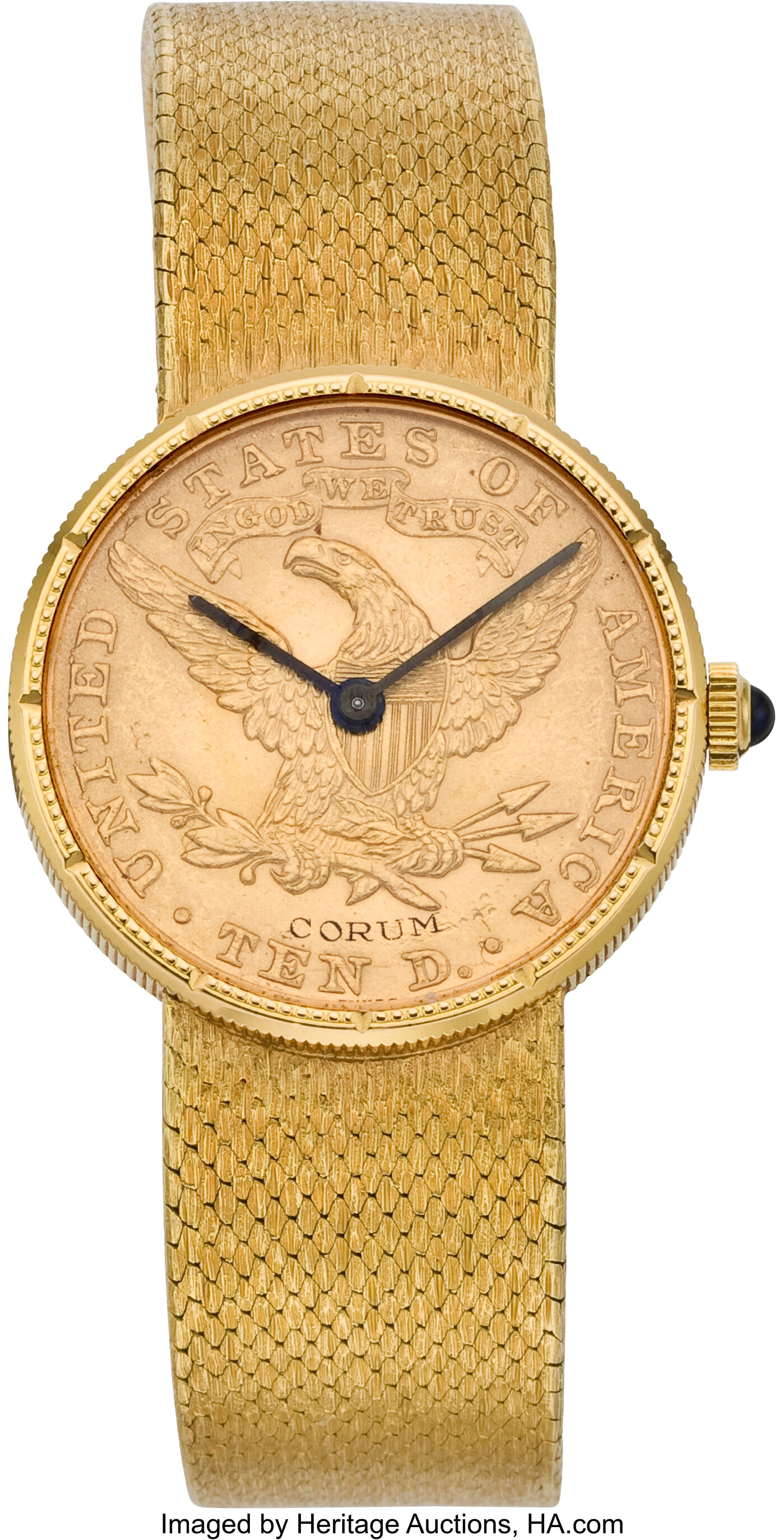 Corum gold shop coin watch