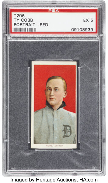 Graded Ty Cobb 1909 T206 custom remake Baseball card