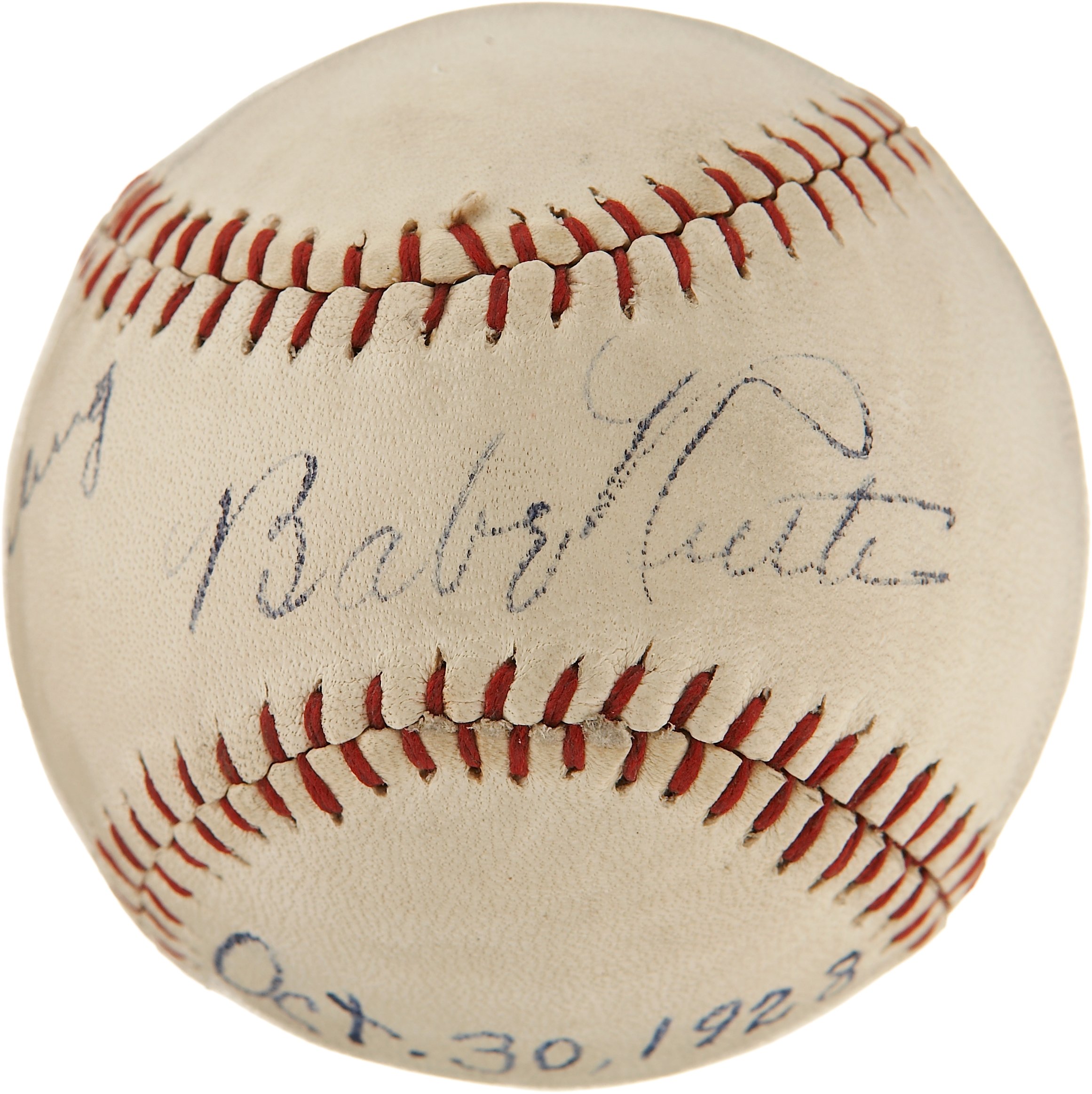 Babe Ruth Lou Gehrig Signed Baseball