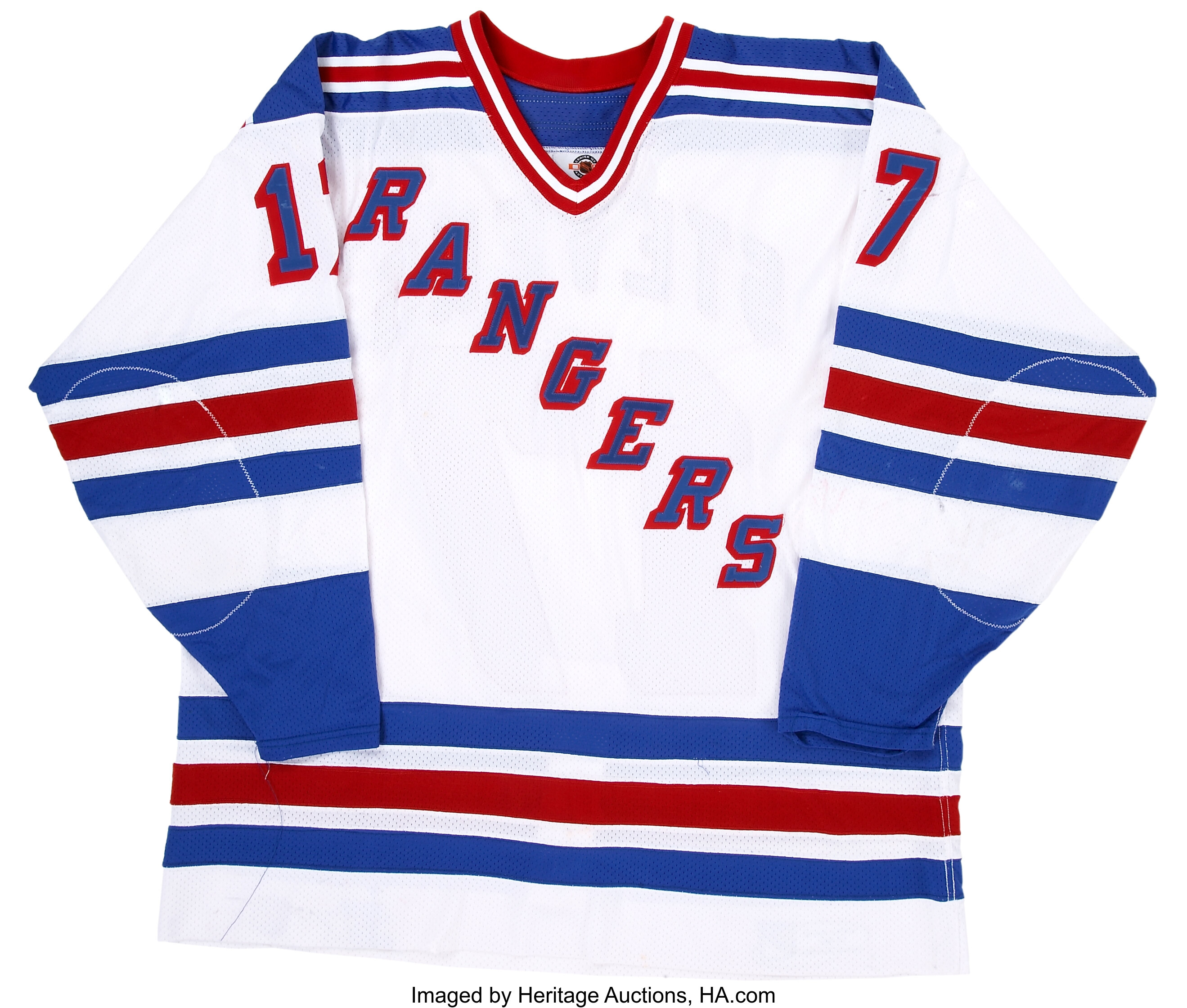 New York Rangers Game Worn Jerseys, Sticks, Pucks and Collectibles