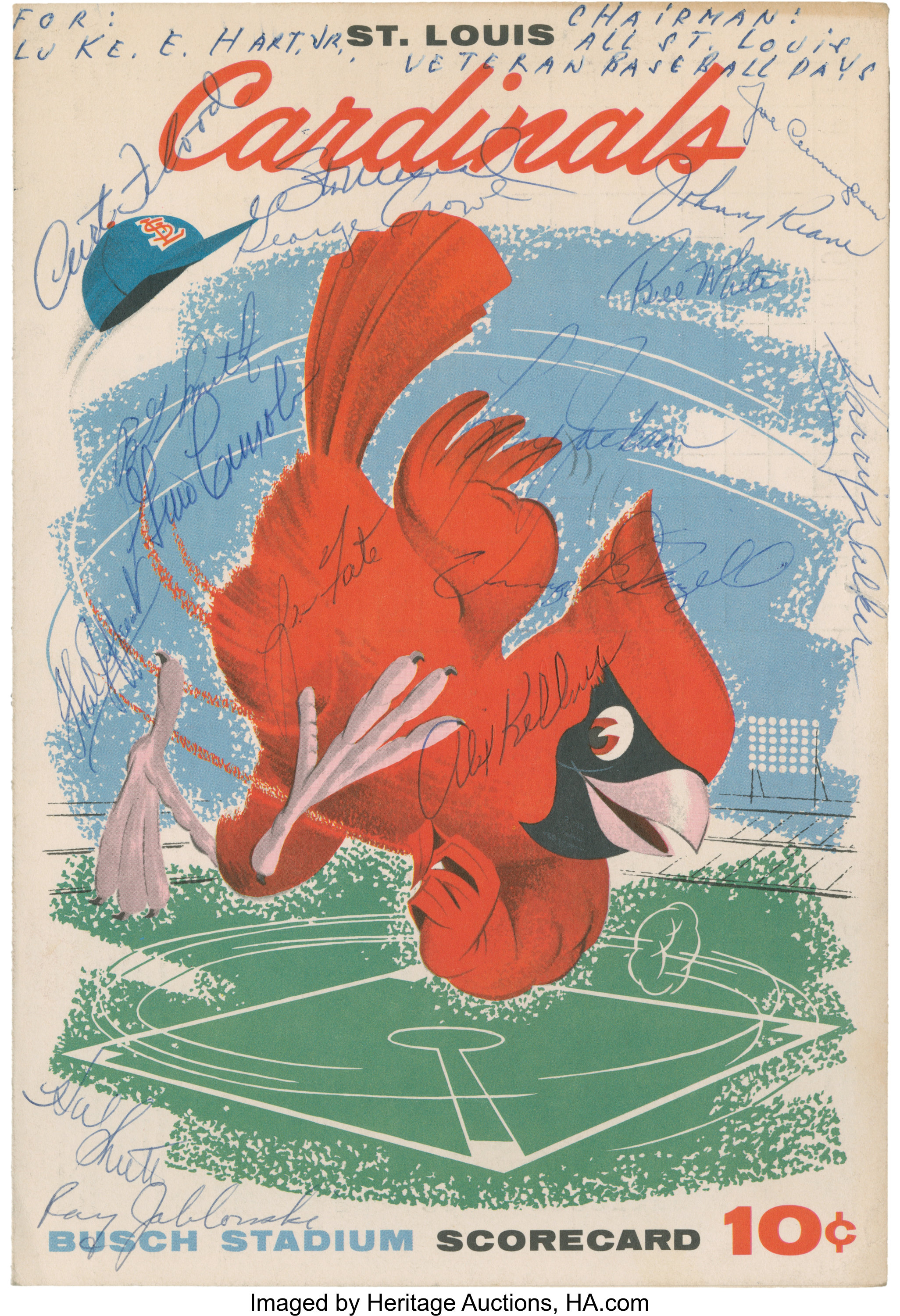 Sold at Auction: 1959 Lindy McDaniel St. Louis Cardinals