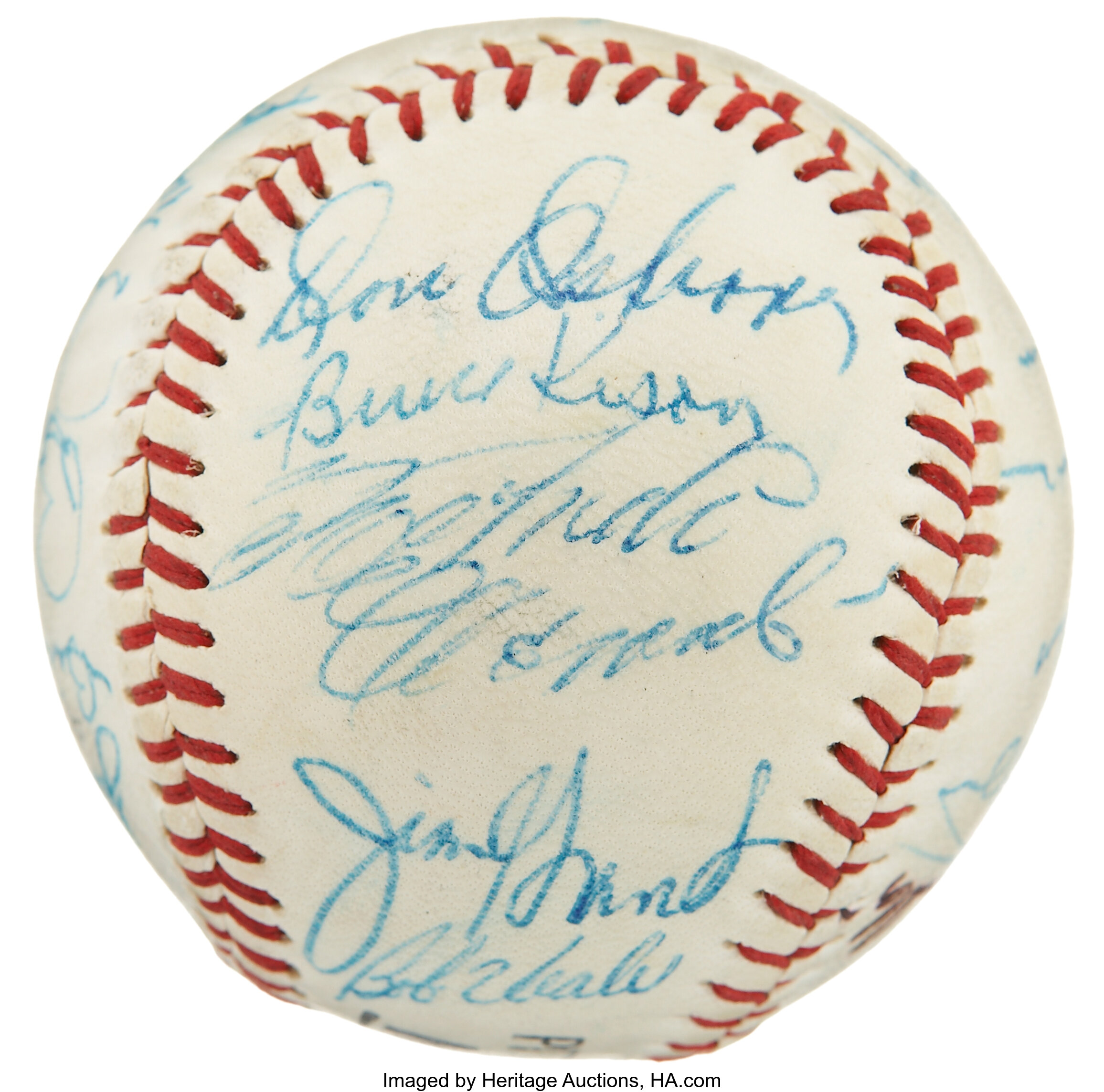 1972 Pittsburgh Pirates Team Autographed Spalding Baseball Doc