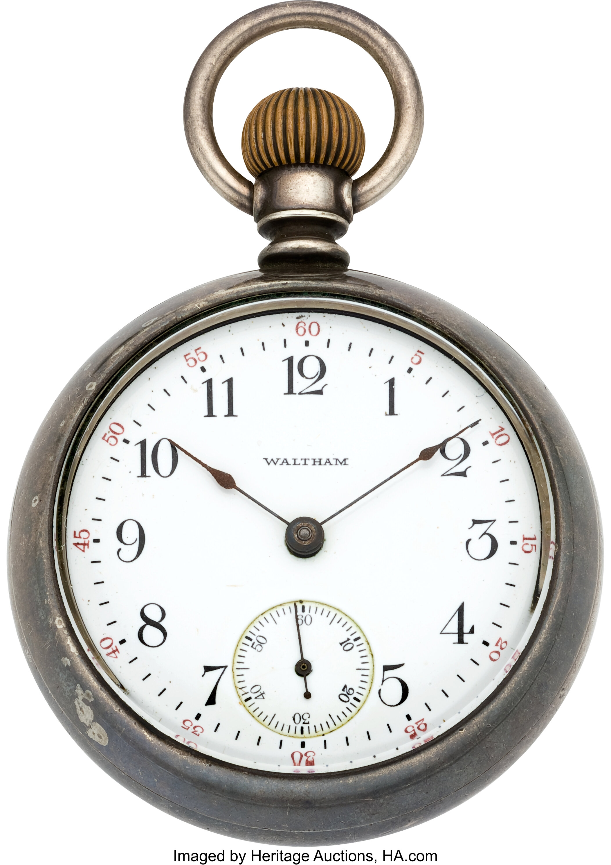 waltham silver pocket watch