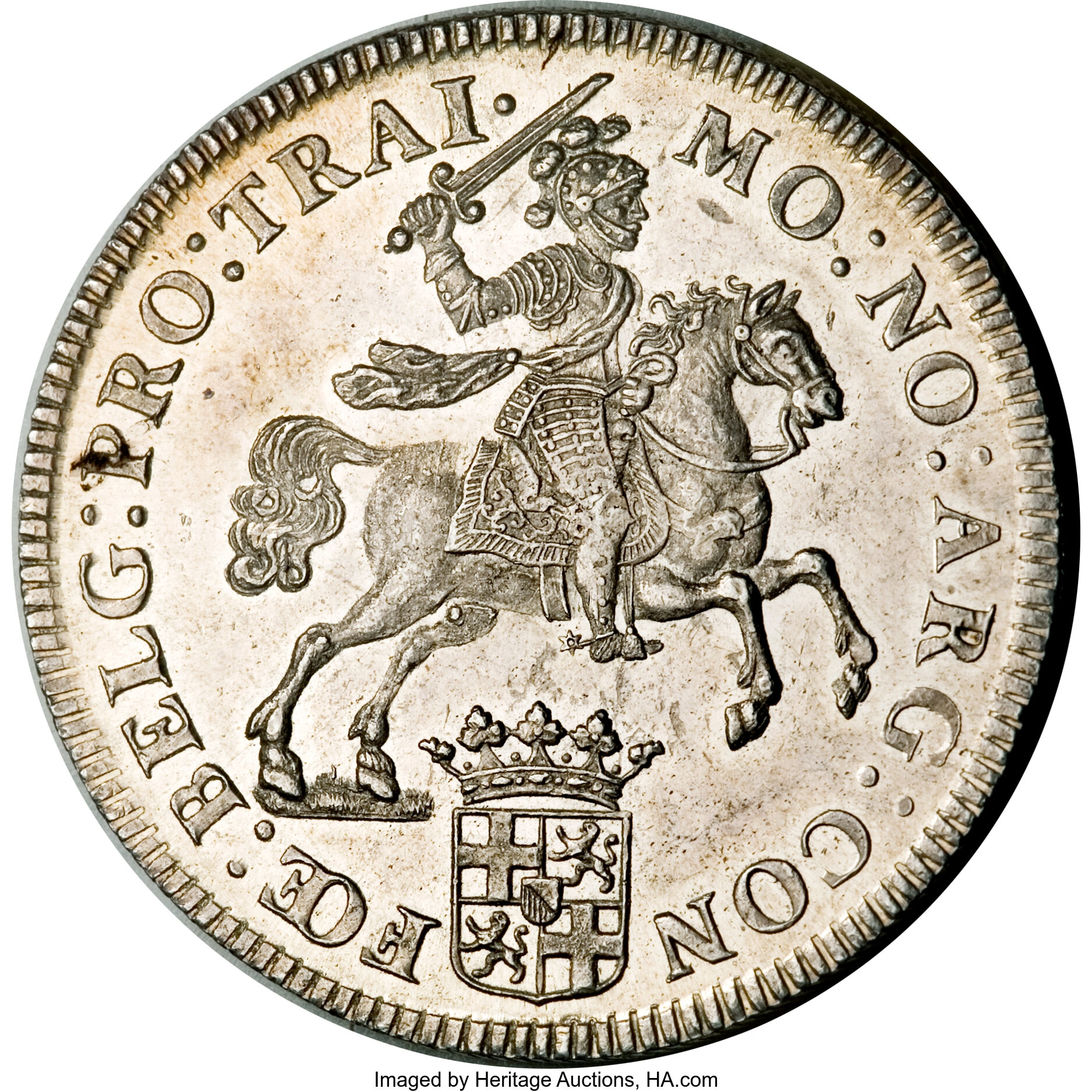 Netherlands: Utrecht. Provincial Ducaton (Silver Rider) 1739 MS64