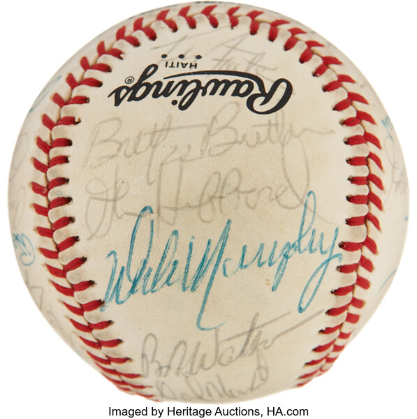 Bob Horner Autographed Official MLB Baseball Atlanta Braves 78 NL ROY  TriStar Holo #3024318