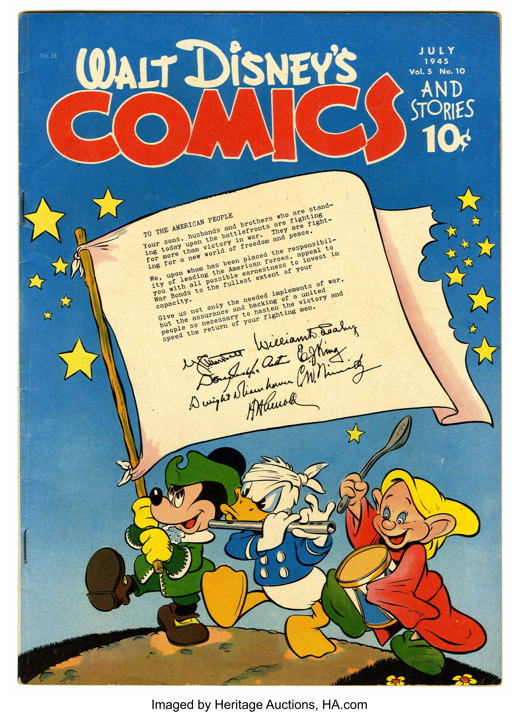 Walt Disney's Comics and Stories #58 (Dell, 1945) Condition: FN 