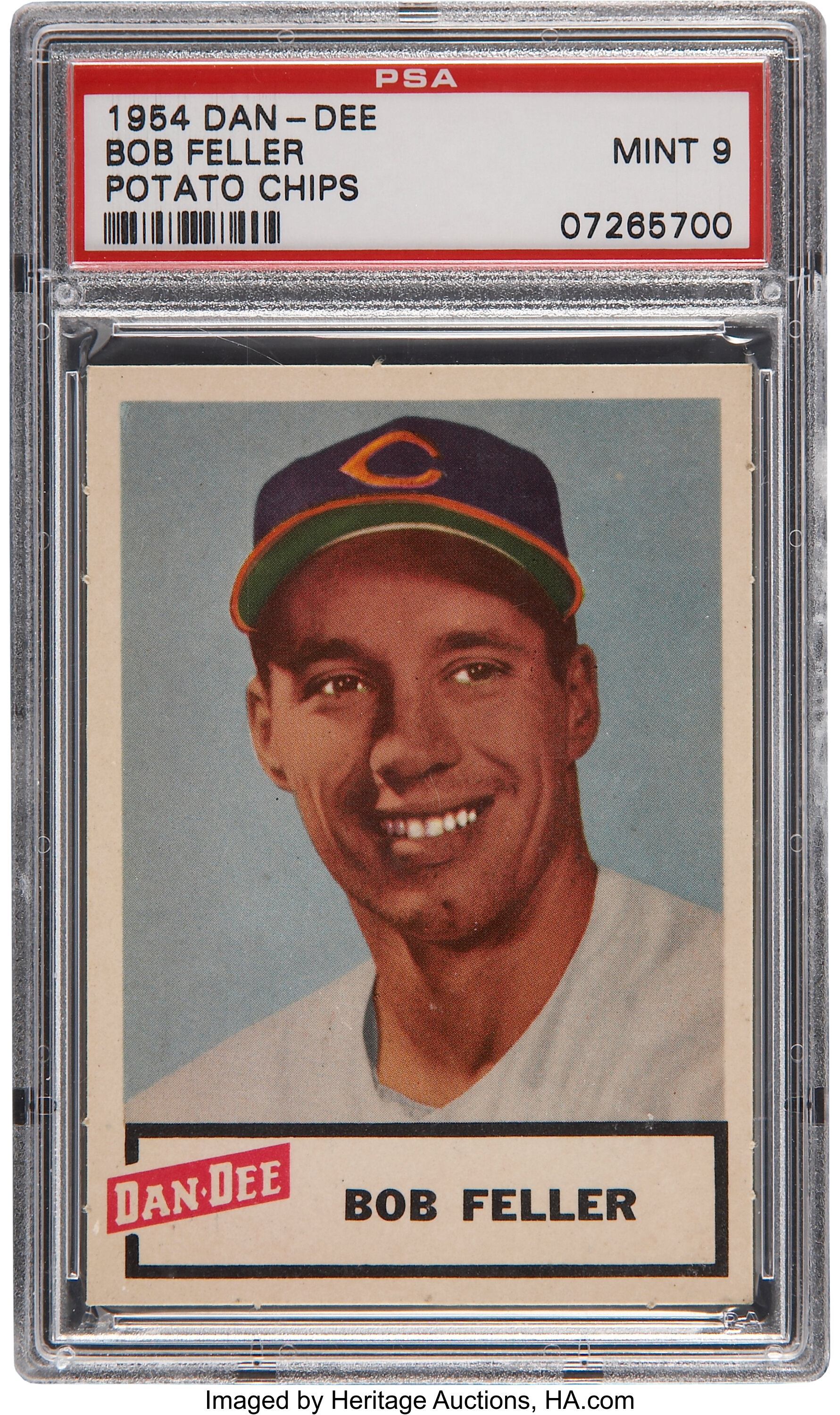 1954 Dan-Dee Potato Chips Bob Feller PSA Mint 9.... Baseball Cards | Lot  #81032 | Heritage Auctions